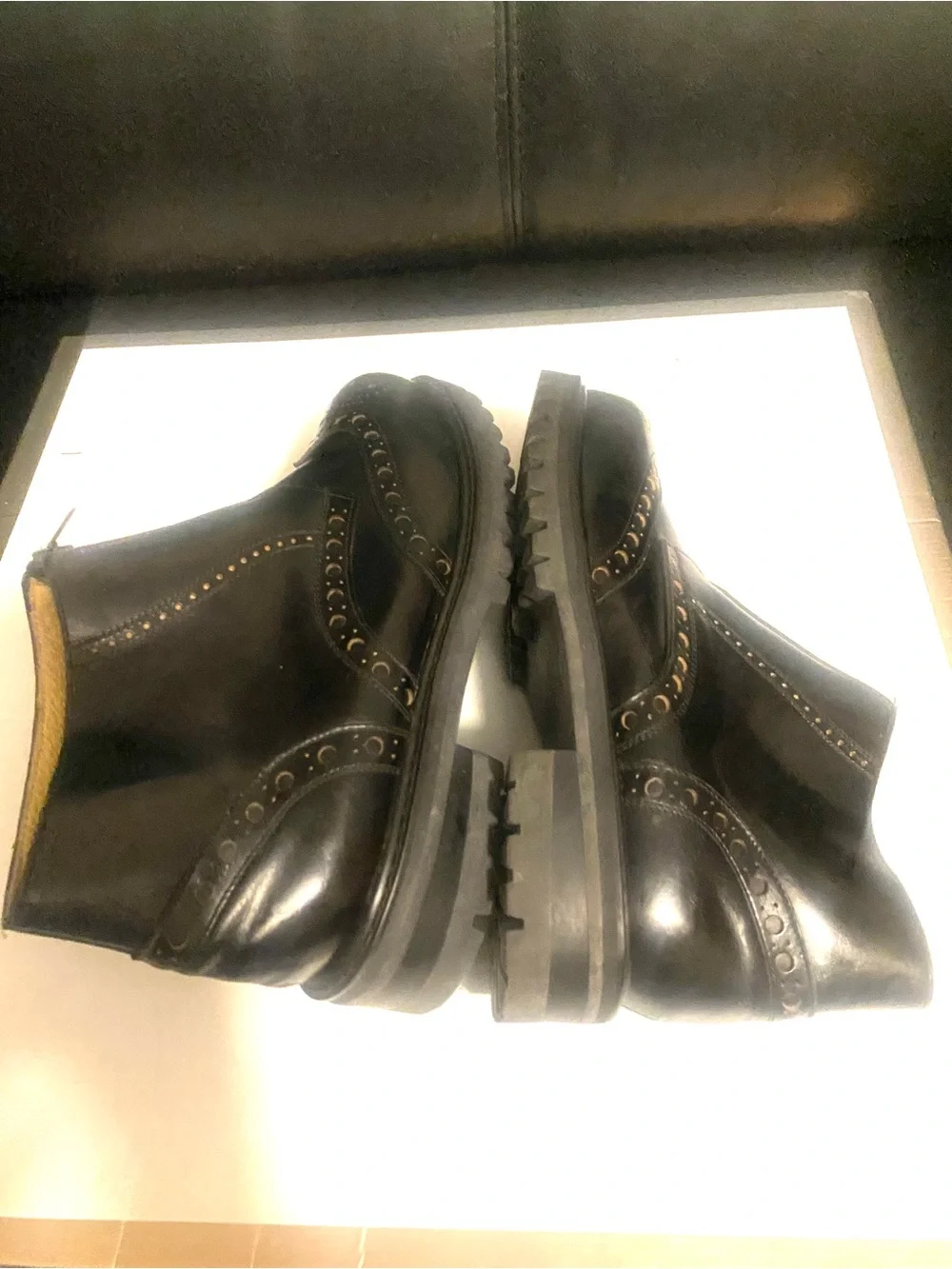 GBX Black Slip-On Men's Dress Loafers